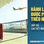 Du Học Sinh Canada Được Mang Bao Nhiêu Kg Hành Lý Ký Gửi Vietjet